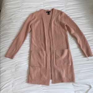 Forever 21 Ribbed Open-Front Cardigan